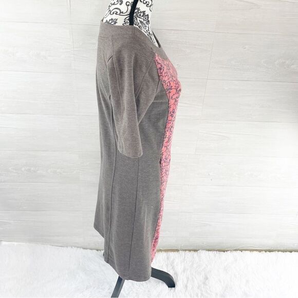 Title Nine Floral Aztec Print Boatneck Shift Dress - Picture 3 of 7